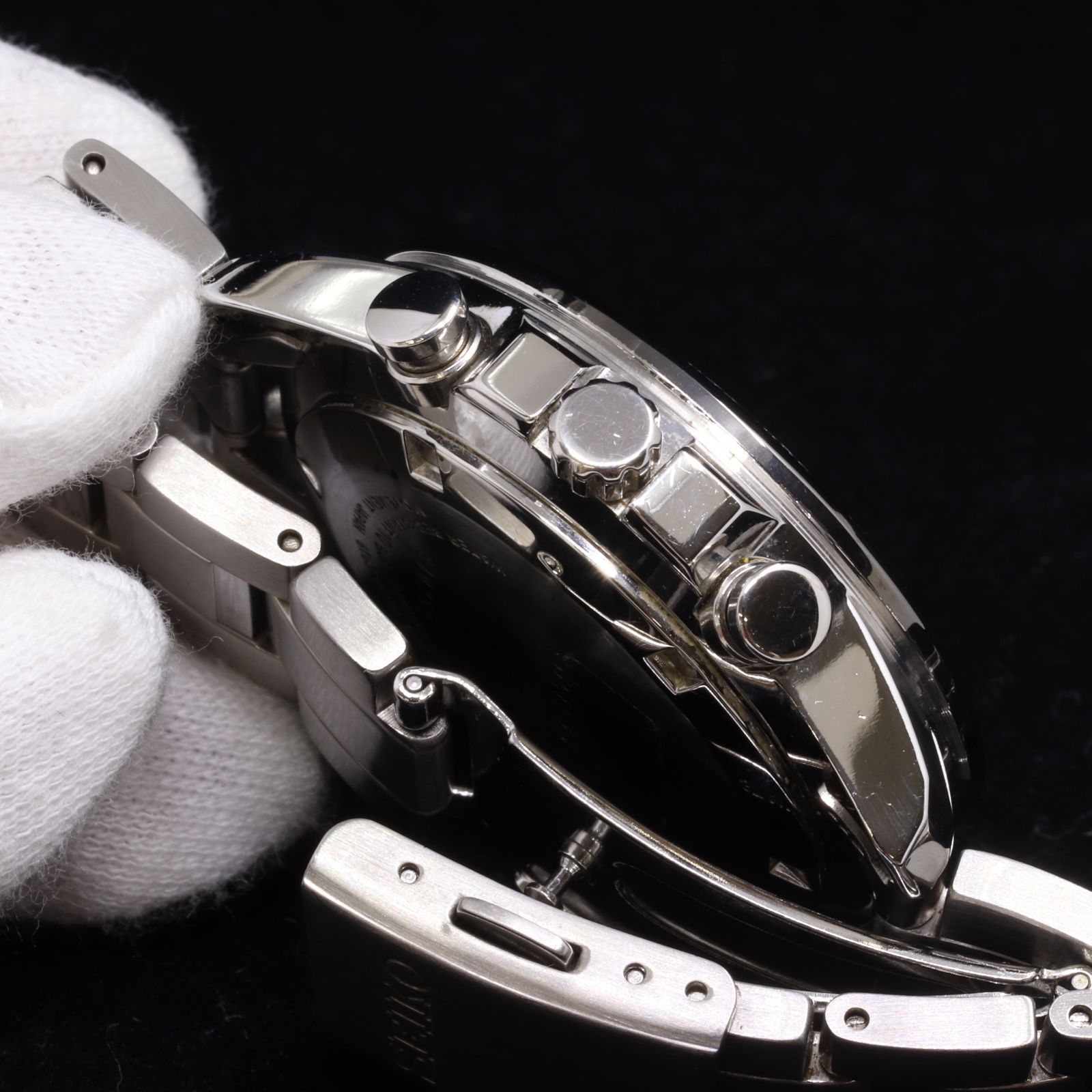 ITOR7S380Q5W SEIKO セイコー クロノグラフ 6T63-00D0 QZ 黒文字盤 