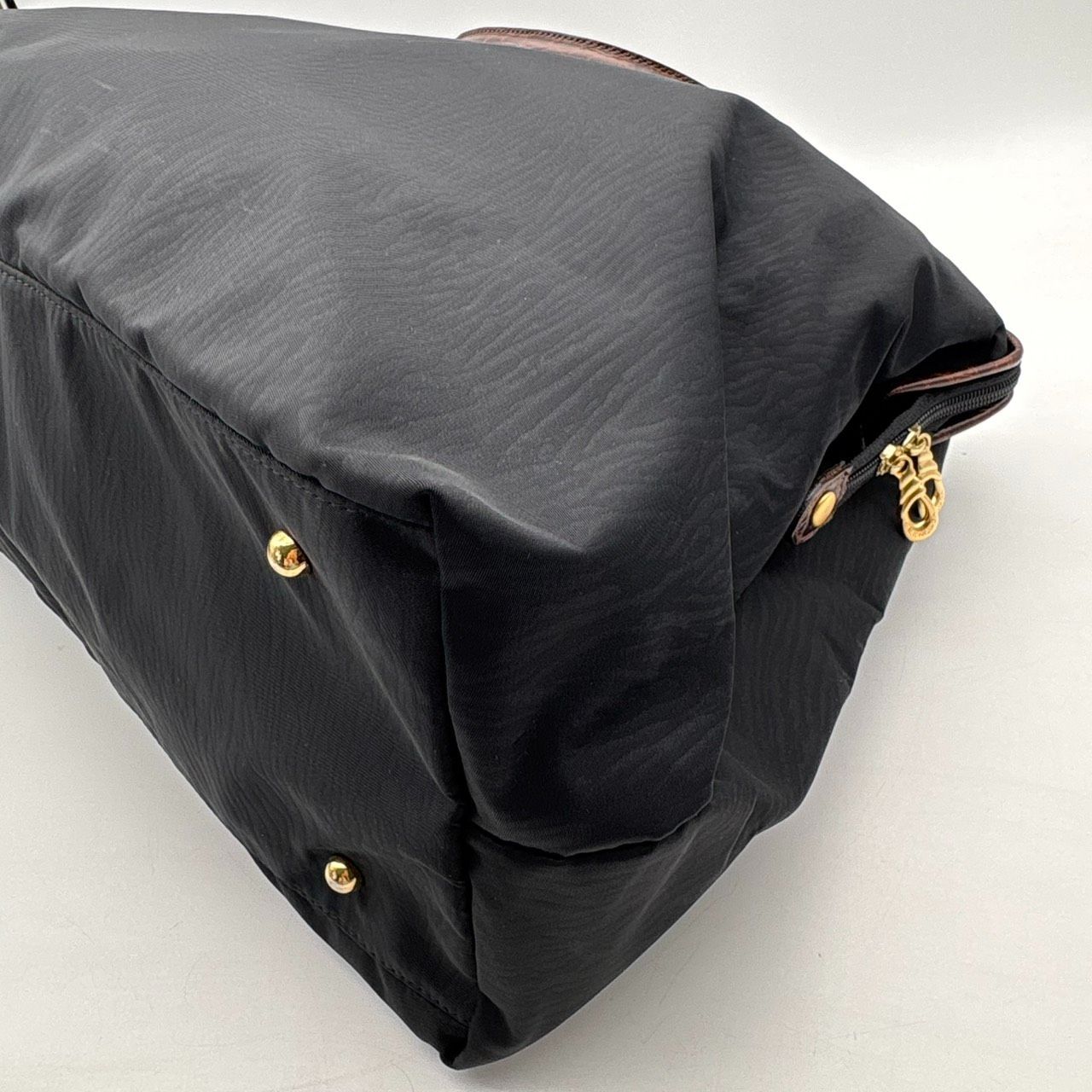 BALENCIAGA バレンシアガ ボストンバッグ ナイロン ブラック クロコ型