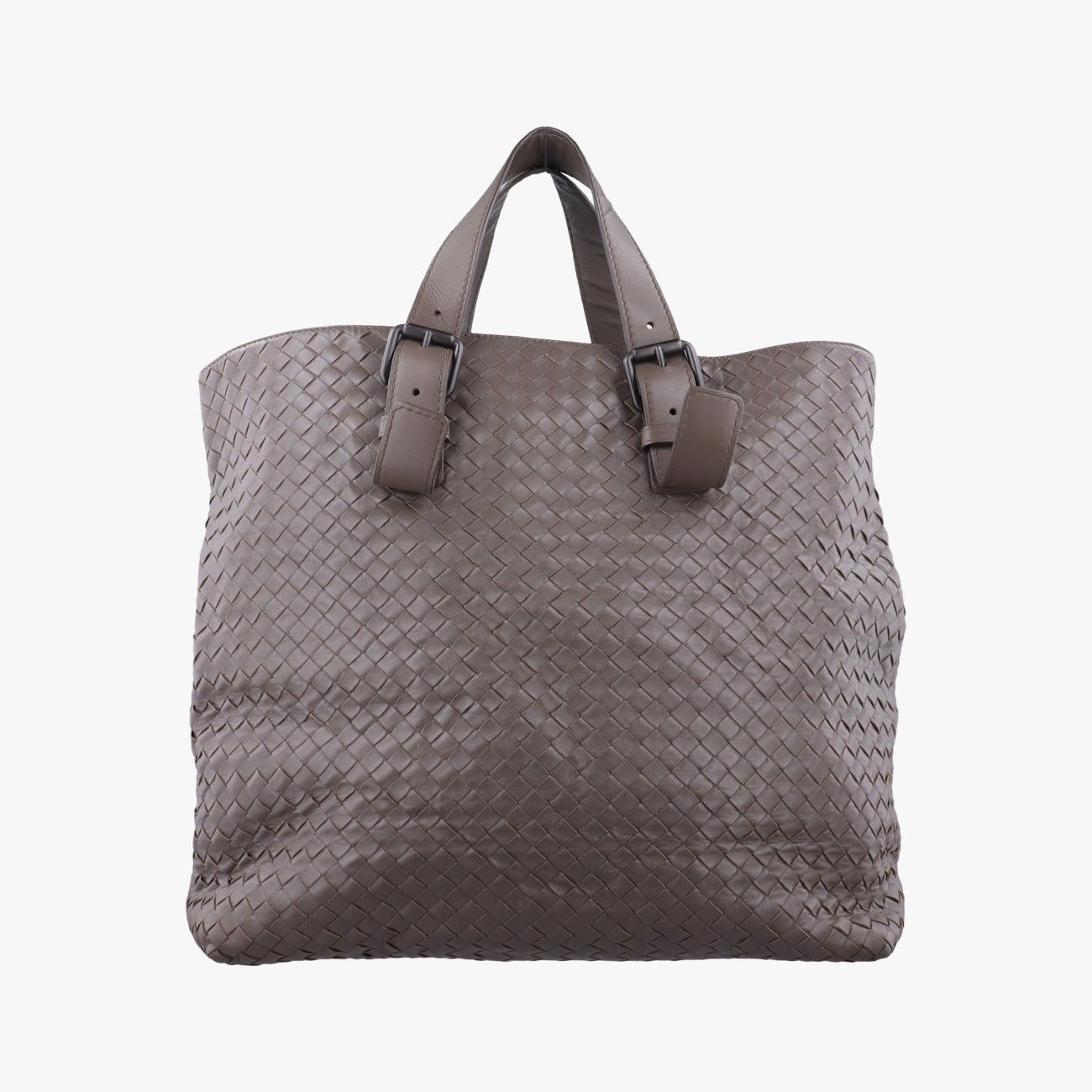 ボッテガヴェネタBottega Venetaイントレチャート ショッパー アキャトル ブラウン ラムスキン B00098655L