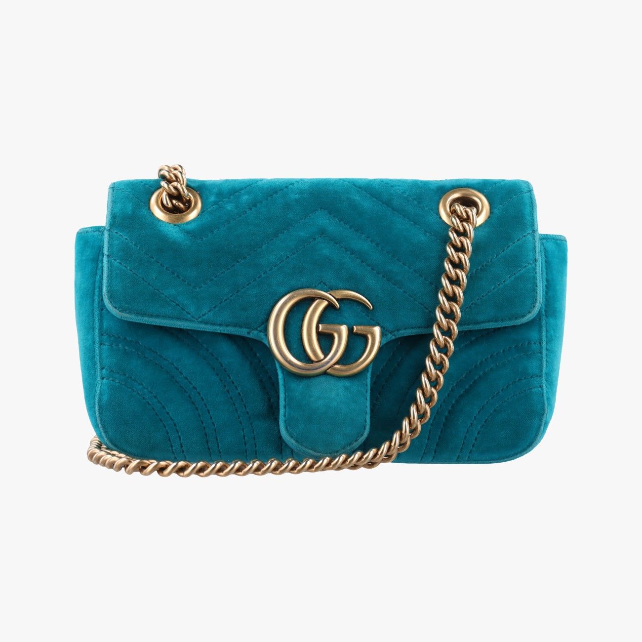 グッチGucciGGマーモント ブルー ベロア 446744 D021964199