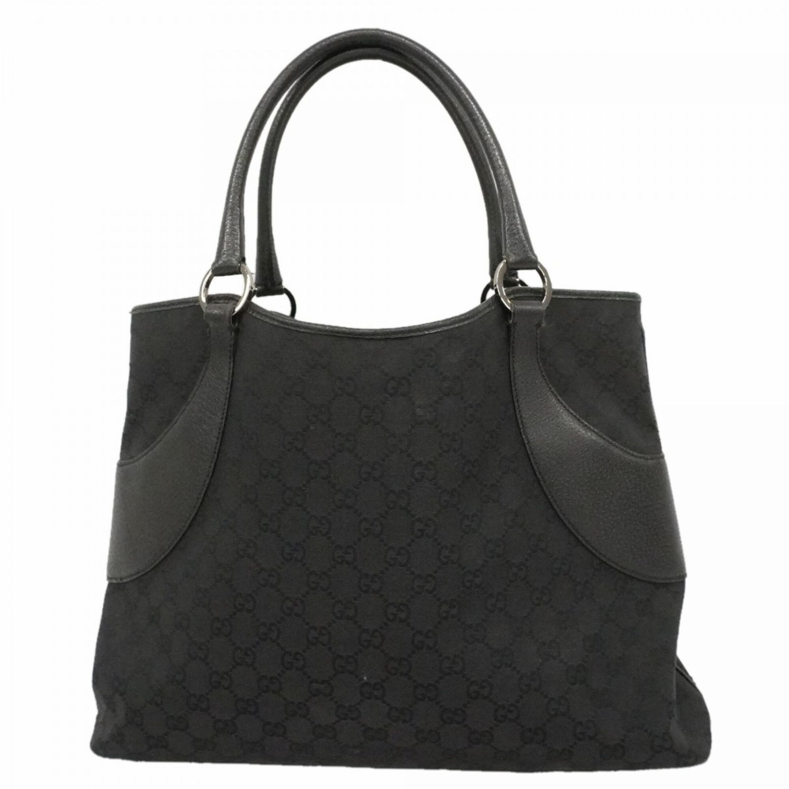 グッチ(Gucci) グッチ トートバッグ GGキャンバス 113016 キャンバス ブラック レディース