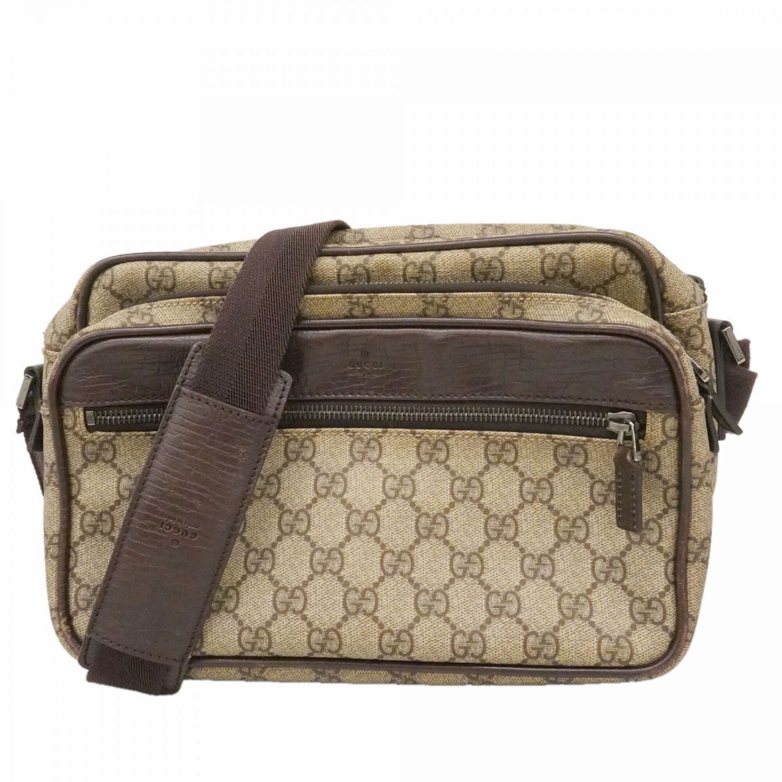 グッチ(Gucci) グッチ ショルダーバッグ GGスプリーム 114531 ベージュ ブラウン レディース