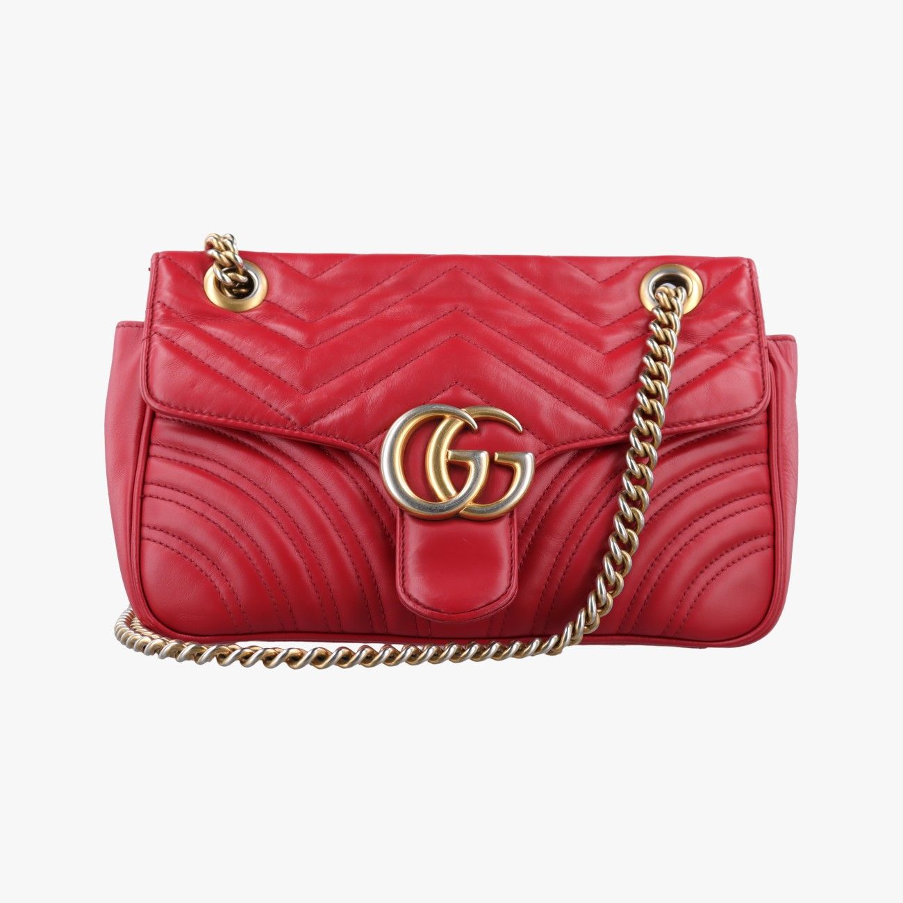 グッチGucciGGマーモント レッド レザー 443497 E025631951