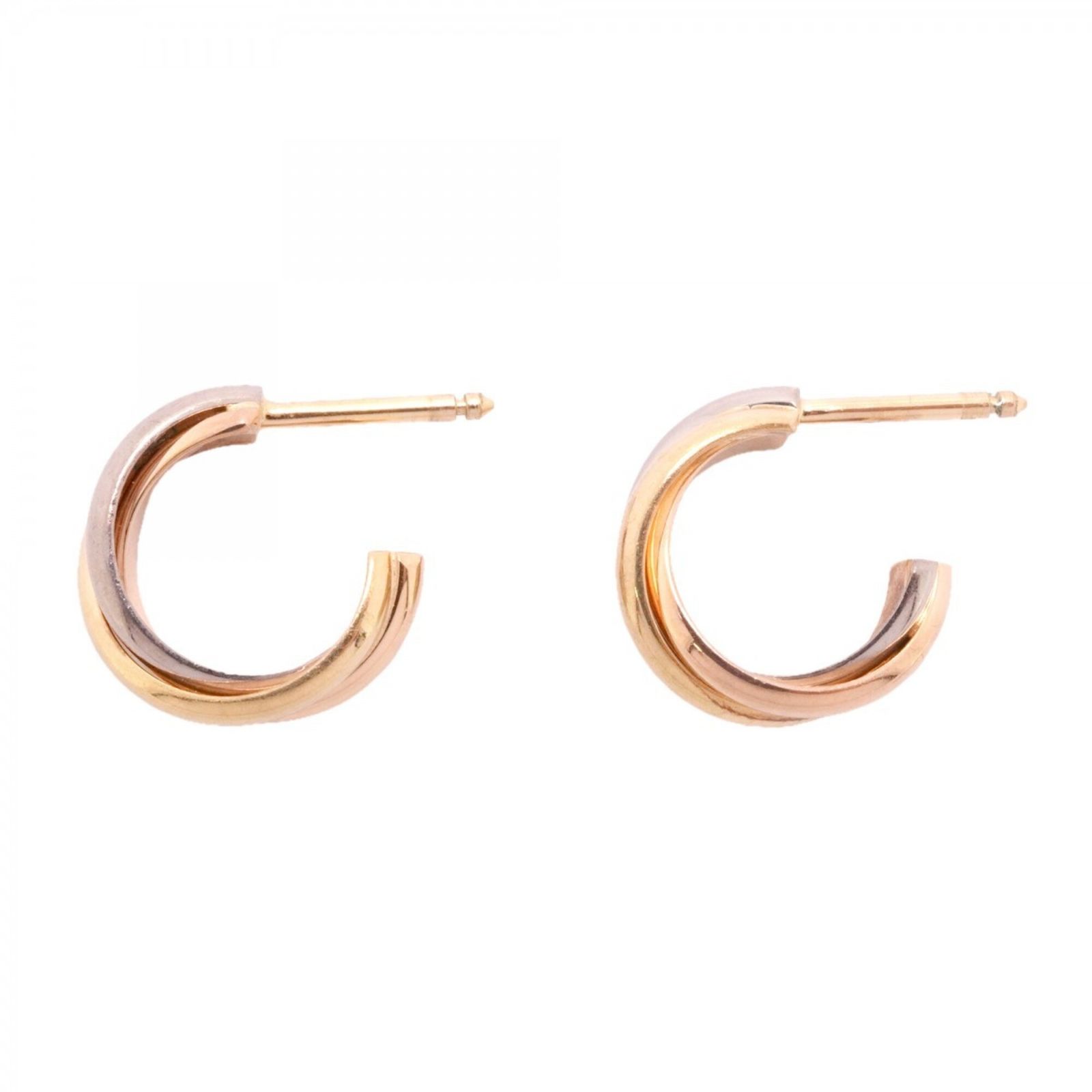 カルティエ(Cartier) カルティエ ピアス トリニティ 18KYG イエローゴールド 18KWG ホワイトゴールド 18KPG ピンクゴールドレディース