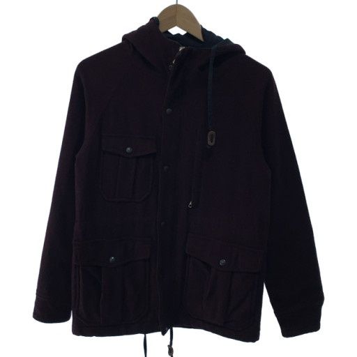 【中古】　WOOLRICH　ウールジャケット　フルジップ　フード　USA製　アメカジ　古着　/0157