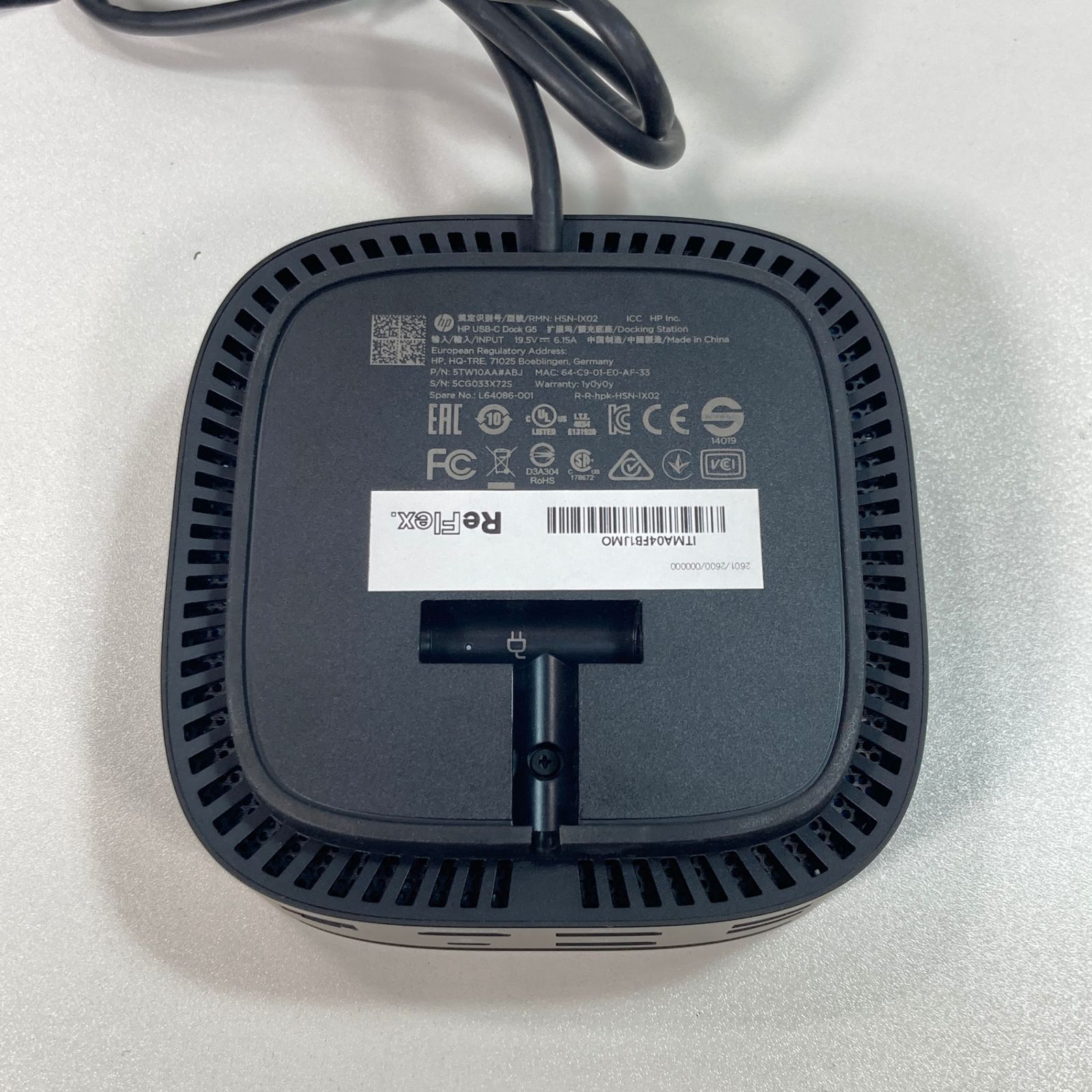 中古】HP USB-C Dock G5