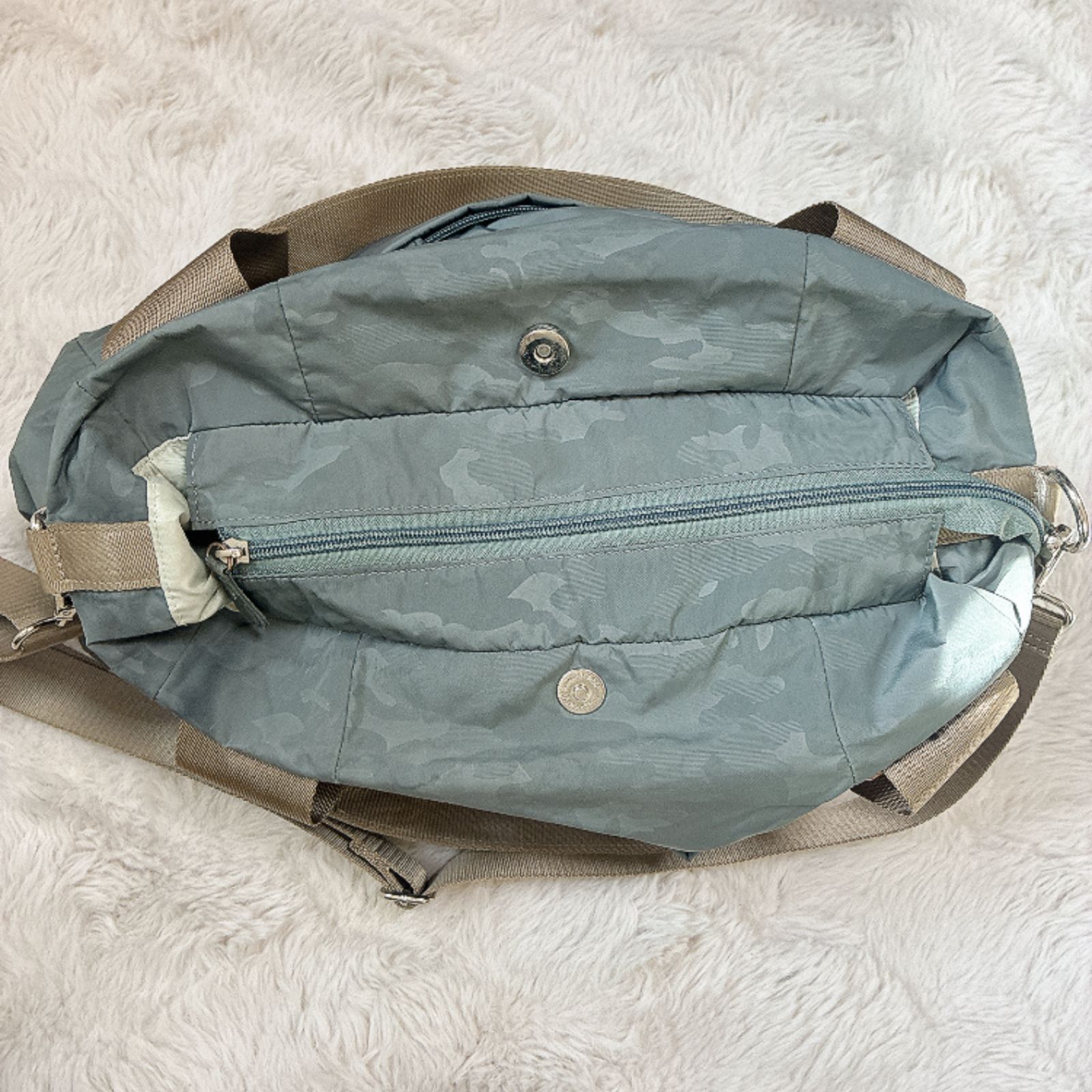 ear PAPILLONNER 2WAY バッグ ショルダー トート グリーン 大容量 