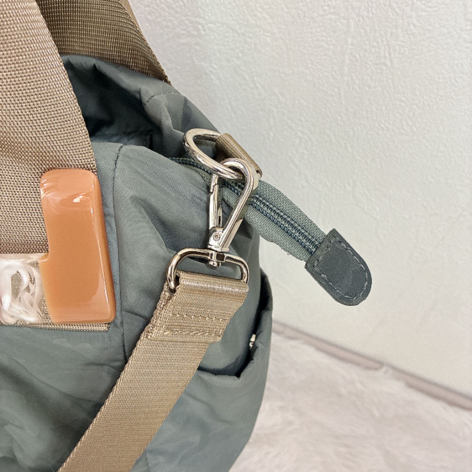ear PAPILLONNER 2WAY バッグ ショルダー トート グリーン 大容量 
