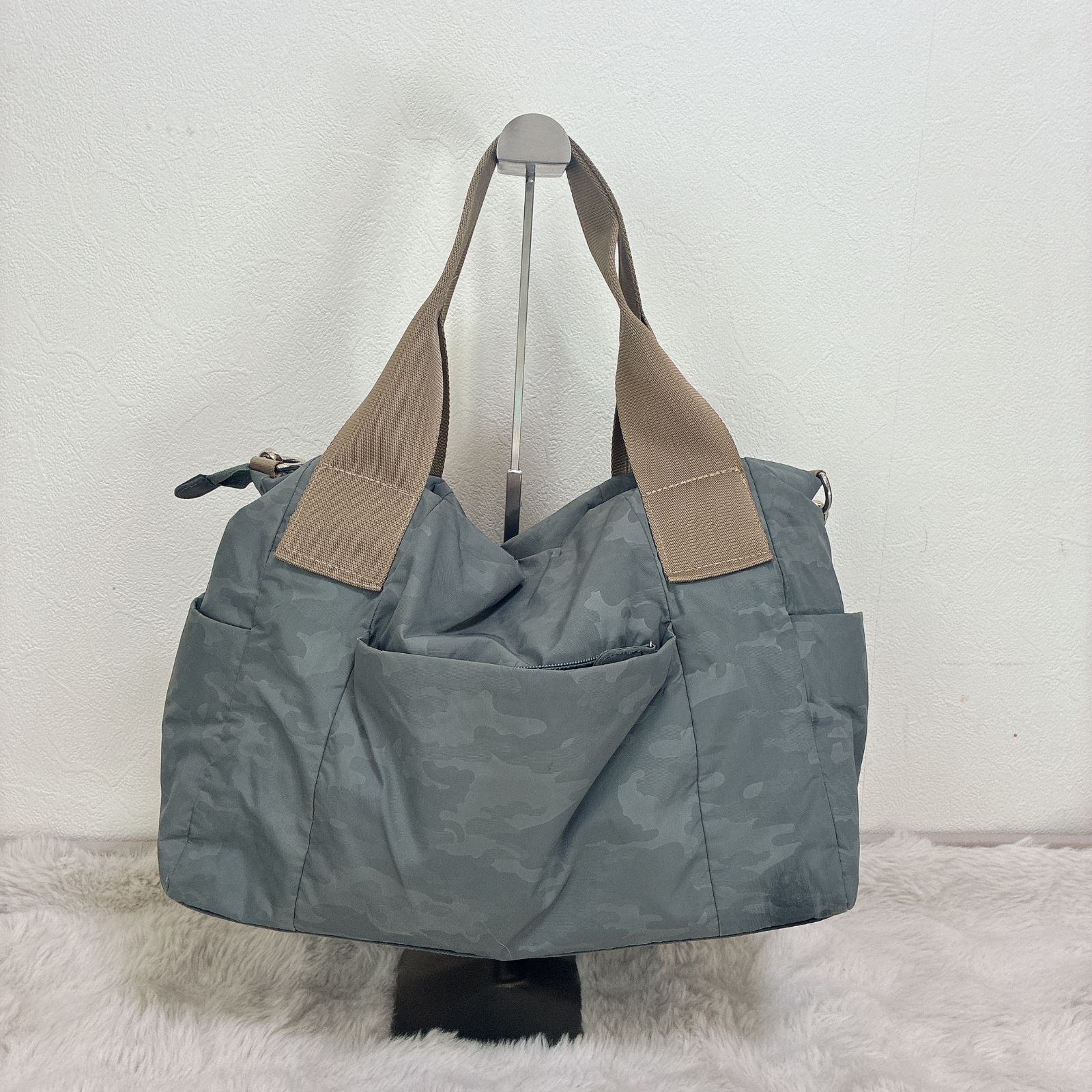 ear PAPILLONNER 2WAY バッグ ショルダー トート グリーン 大容量 