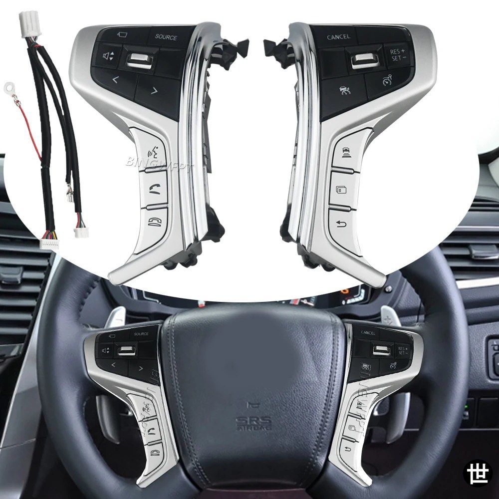 三菱パジェロスポーツ 2015-2022 L200用クルーズコントロールスイッチボタン多機能ステアリングホイールボタンスイッチ