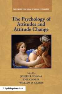[1B]The Psychology of Attitudes and Attitude Change (Sydney Symposium of Social Psychology) 8,173円