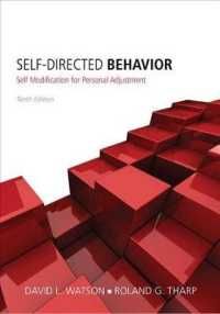 [2A]Self-Directed Behavior: Self-Modification for Personal Adjustment 9,823円