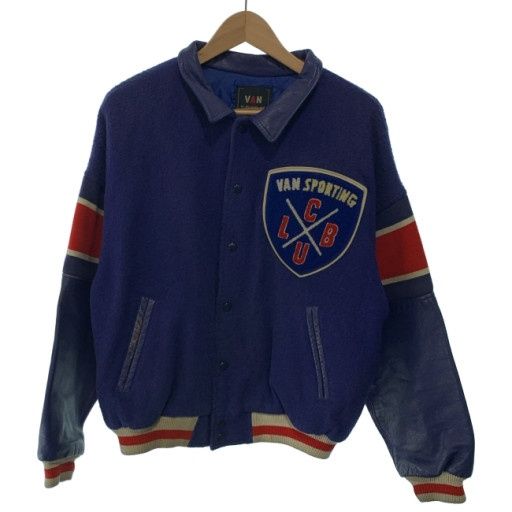 【中古】　VAN　ウールジャケット　70s vintage　70年代　OLD　ブランドロゴ　ワッペン　オーバーサイズ　古着　/1904