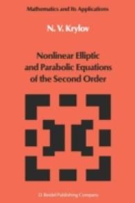[2A]Nonlinear Elliptic and Parabolic Equations of the Second Order (Mathematics and its Applications)