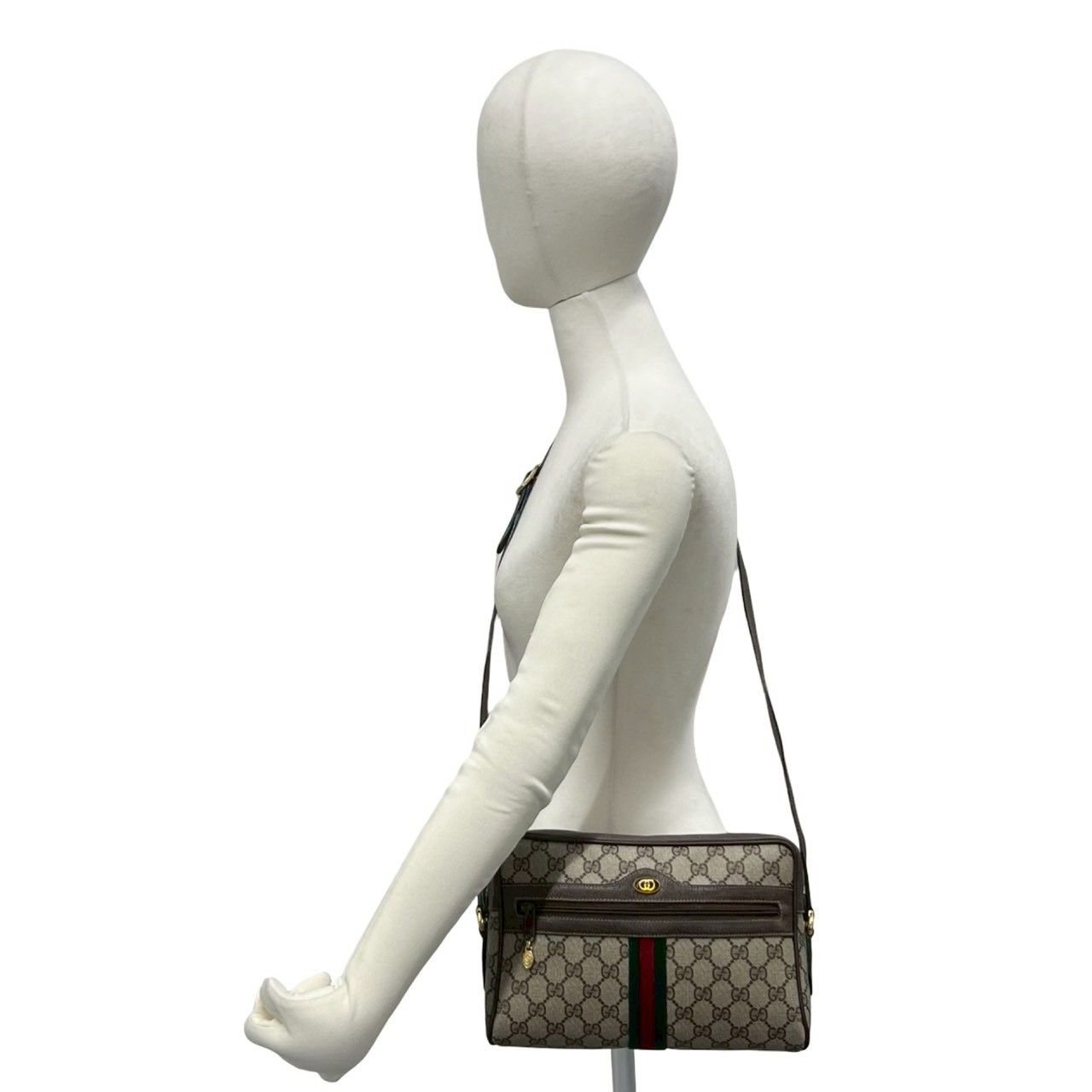 極 美品 GUCCI グッチ オールドグッチ ヴィンテージ シェリーライン GG