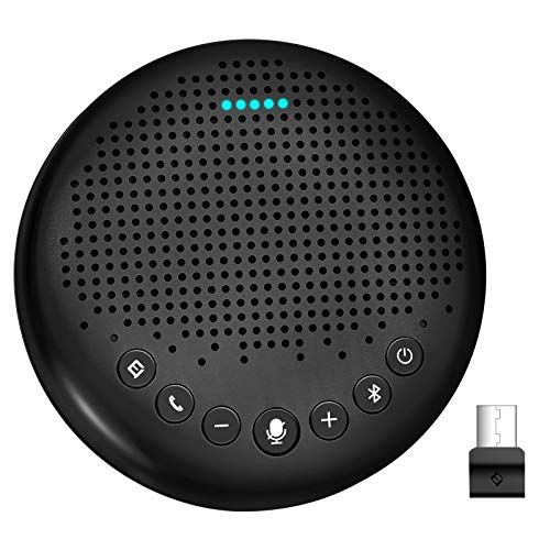 ☆新品☆EMEET Luna スピーカーフォン Bluetooth会議用マイクスピーカー 360?全方向集音マイク付き 特許VoiceIA技術を搭載 ノイズキャンセリング 双方向通話 オンライン会議 テレワーク対応スピーカーマイク ウェブ会議 29ee7ac3