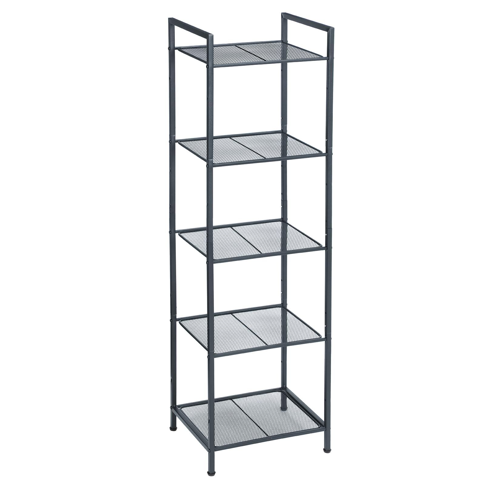 ☆新品☆SONGMICS オープンラック スチールラックスリム すき間収納 ベーシック 五段 幅38CM×奥行き30CM×高さ 129.5CM収納ラック 高度 調整可能 BSC35BK bc1507ee