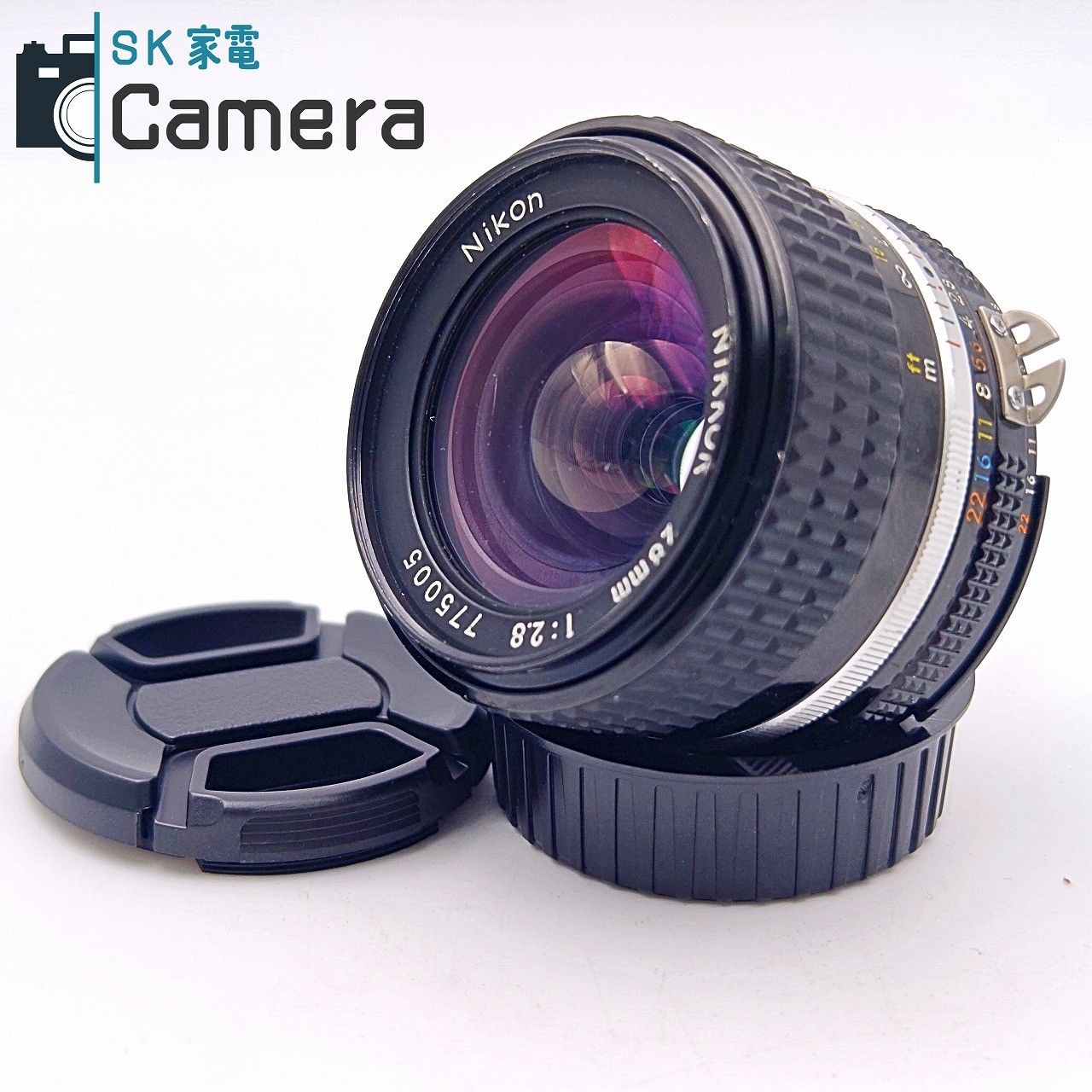 【中古】 Nikon NIKKOR 28ｍｍ F2.8 Ai-s ニコン キャップ付