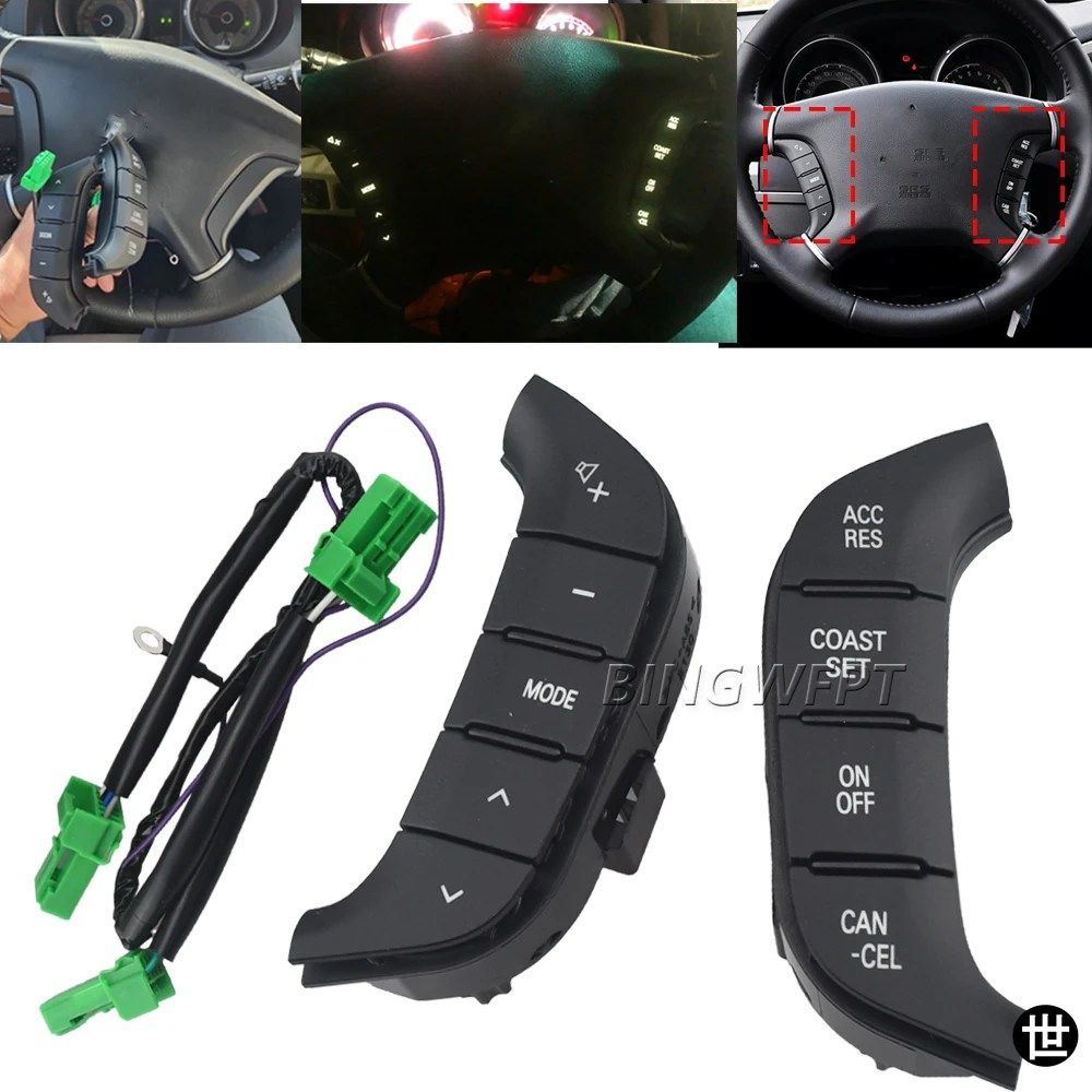 三菱トヨタモンテロパジェロ 2007-2019 IV V93 V97 用ステアリングホイールオーディオコントロールスイッチボタン 8701A383 8602A045 8602A