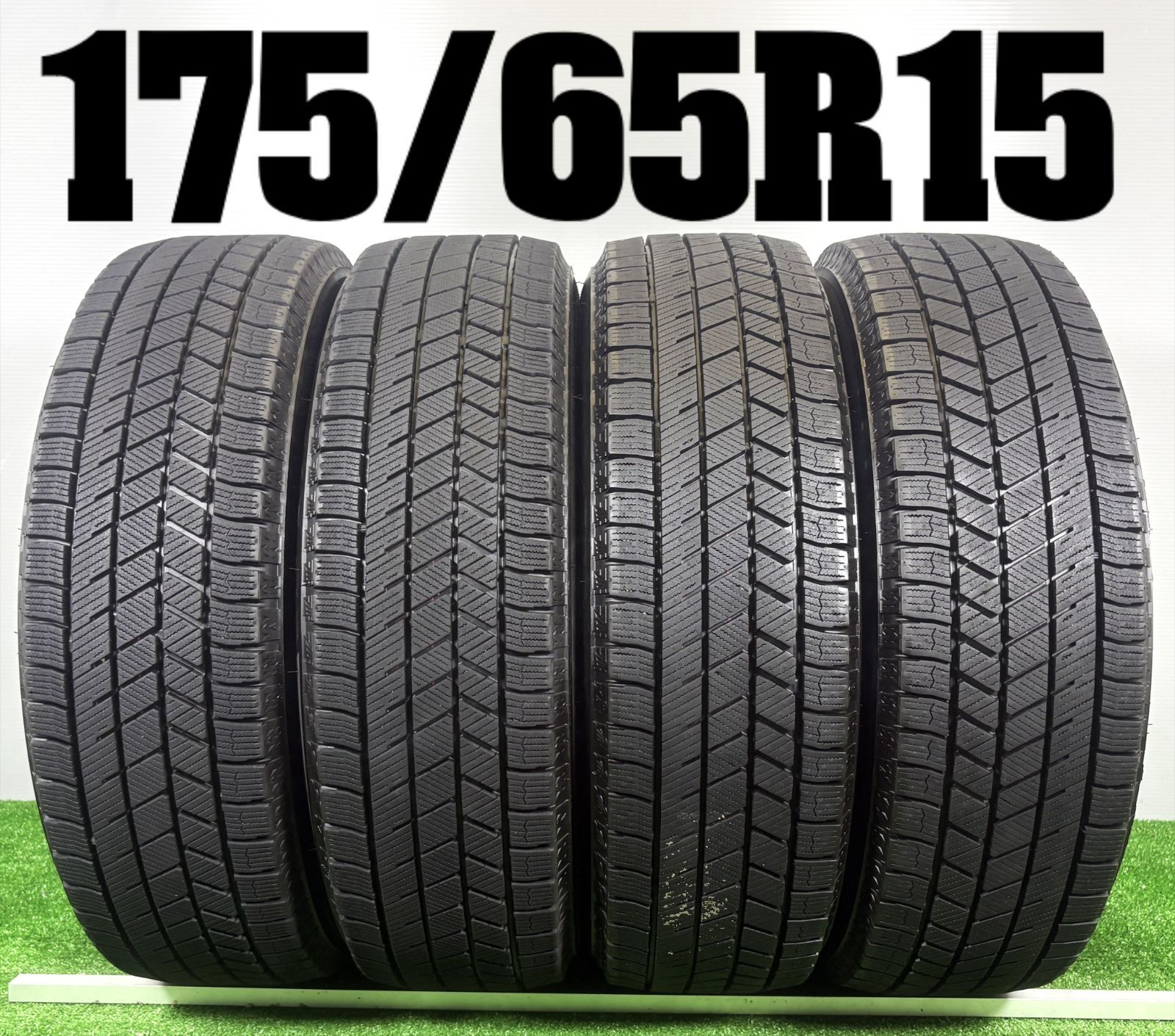 送料無料★175/65R15 ブリヂストン VRX3 2024年製 4本 冬 タイヤ スタッドレス 中古 TB1282