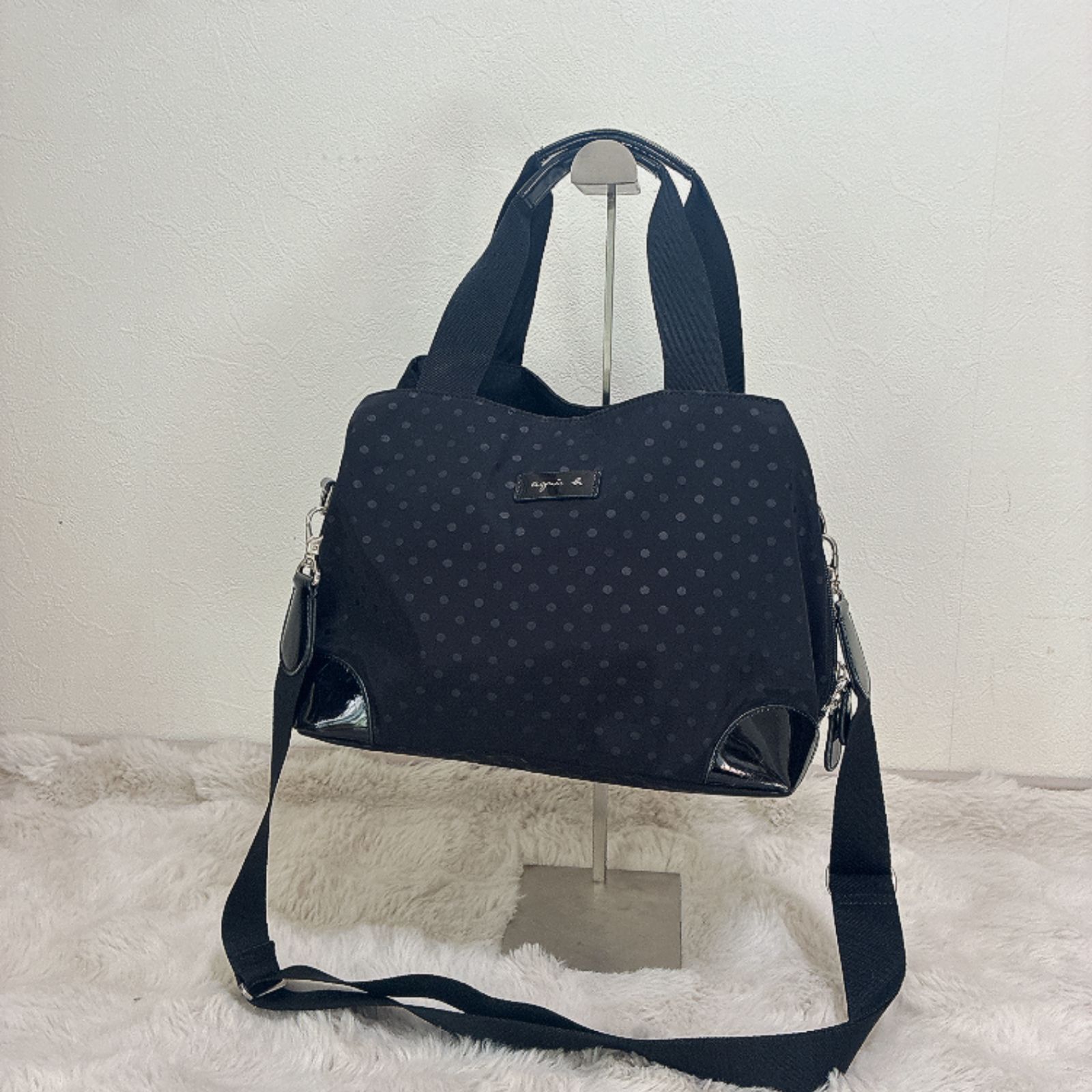 agnes b. アニエスベー トート バッグ 大容量 鞄 2WAY ショルダー 