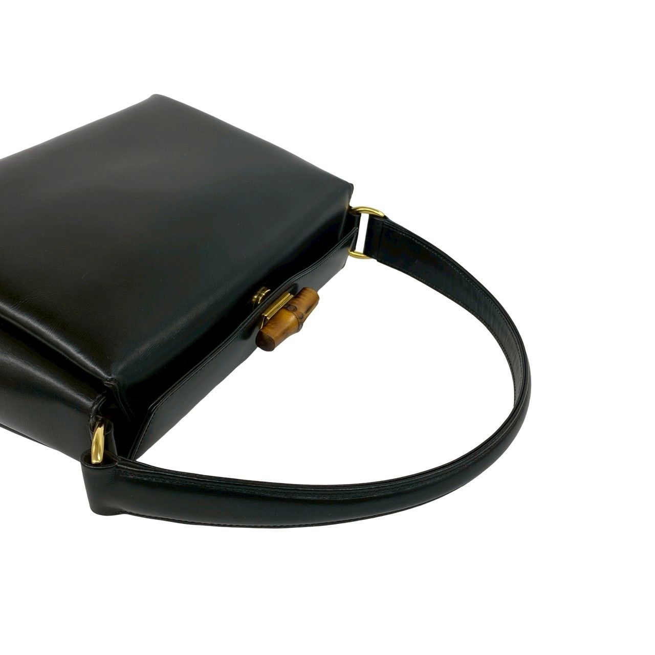 極 美品 GUCCI グッチ オールドグッチ ヴィンテージ バンブー レザー