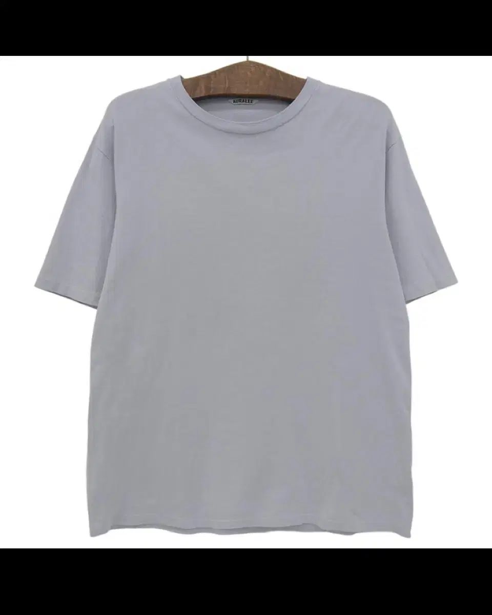 (4) AURALEE オーラリー 20SS ラスター プレート Tシャツ ライトブルー