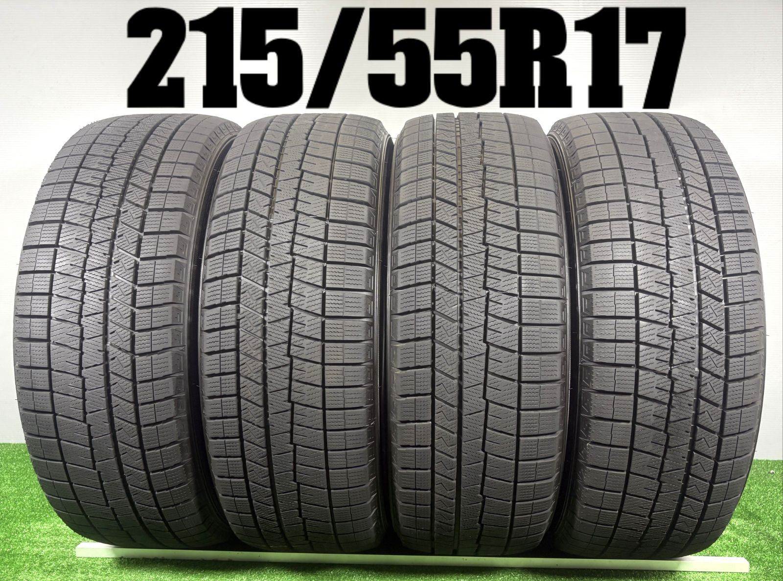 送料無料★215/55R17 ダンロップ WM03 2025年製 4本 冬 タイヤ スタッドレス 中古 TB1285
