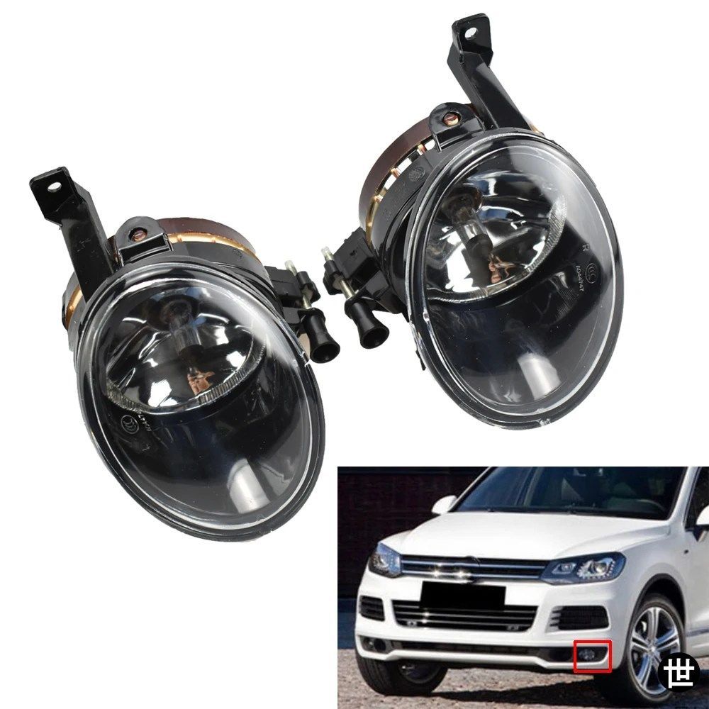 VWトゥアレグ 2011 - 15用 左右ハロゲンフォグランプアセンブリ OEM 7P6941699 7P6941700