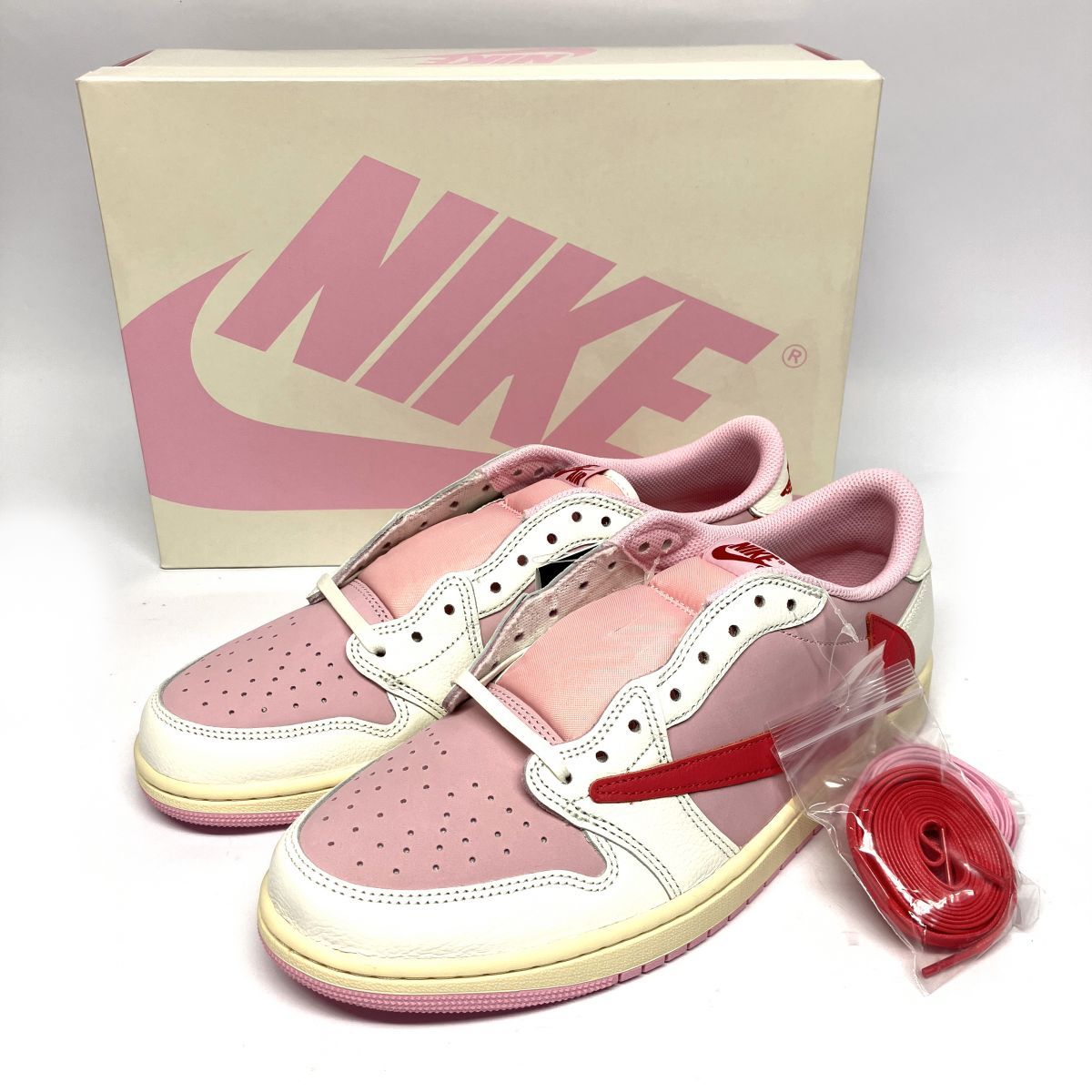 新古品】 Travis Scott × Nike Air Jordan 1 Retro Low OG Sail