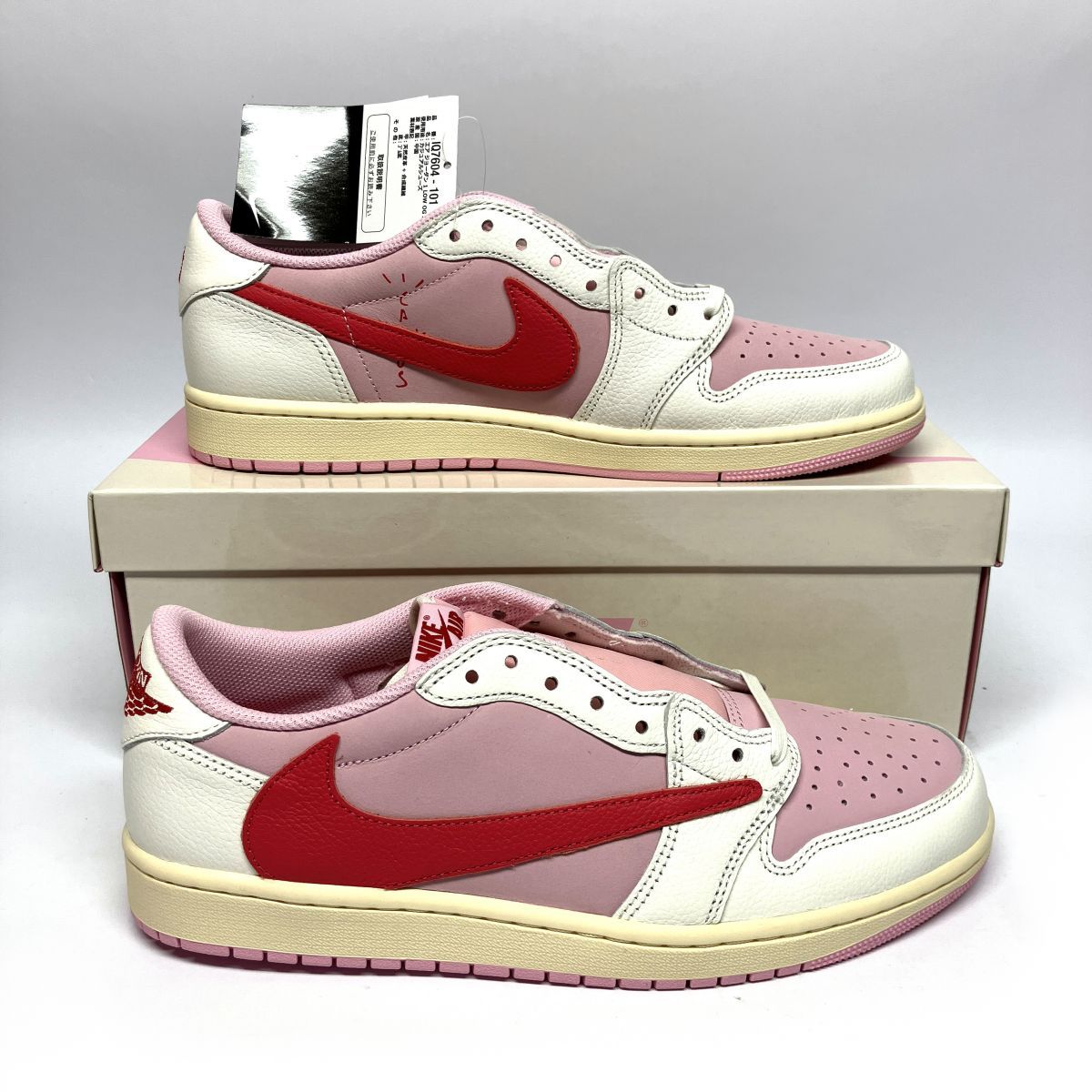 新古品】 Travis Scott × Nike Air Jordan 1 Retro Low OG Sail 
