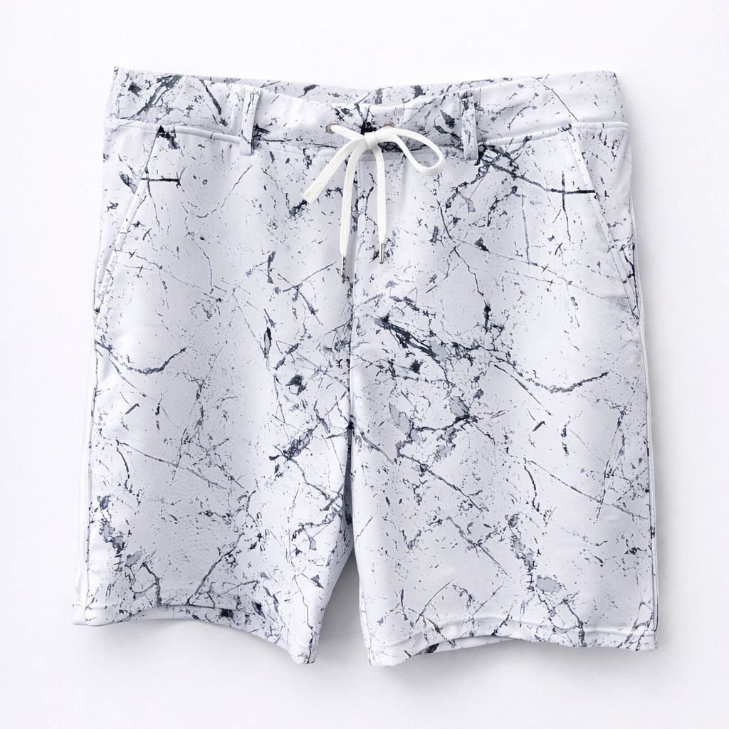 RESOUND CLOTHING (リサウンドクロージング) RUSH SHORTS / RC32-HP-002 / ラッシュガードショーツ ペイントホワイトグレー メンズ ファッション