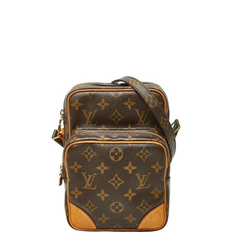 ルイ ヴィトン モノグラム アマゾン 斜め掛け ショルダーバッグ M45236 ブラウン PVC レザー レディース LOUIS VUITTON【1-0270834】