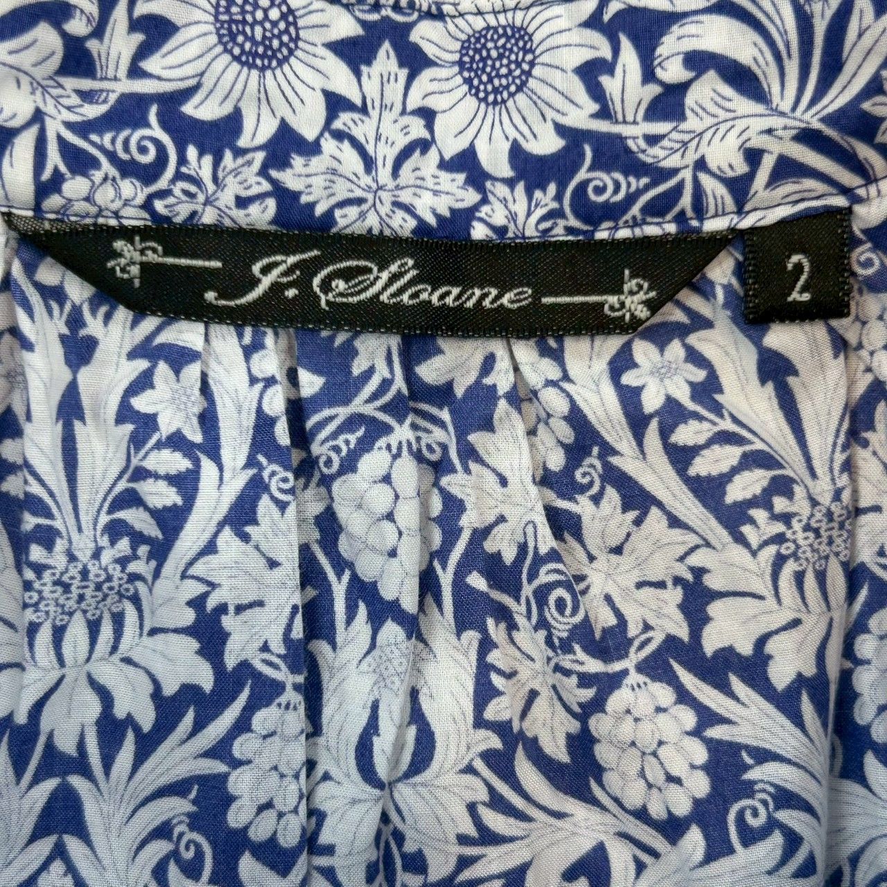 J.sloane ジェイスローアン LIBERTY ノースリーブワンピース シャツ 