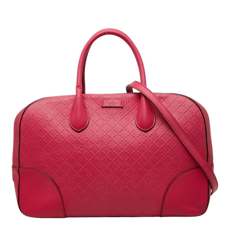 グッチ ブライトディアマンテ ハンドバッグ ショルダーバッグ 2WAY 354332 フューシャピンク レザー レディース GUCCI【1-0273099】