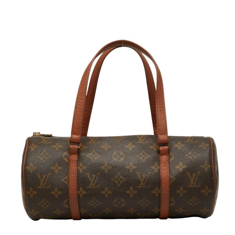 ルイ ヴィトン モノグラム パピヨン30 ハンドバッグ ポーチ付き M51365 ブラウン PVC レザー レディース LOUIS VUITTON【1-0273437】
