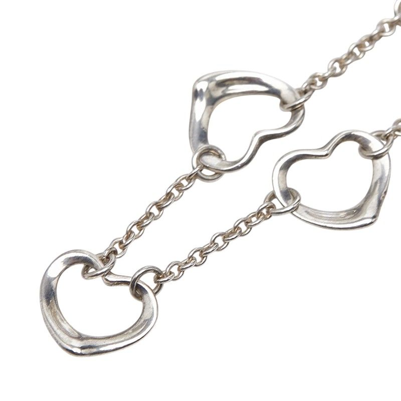 ティファニー 5連 オープンハート ネックレス SV925 シルバー レディース TIFFANY&Co.【1-0273615】