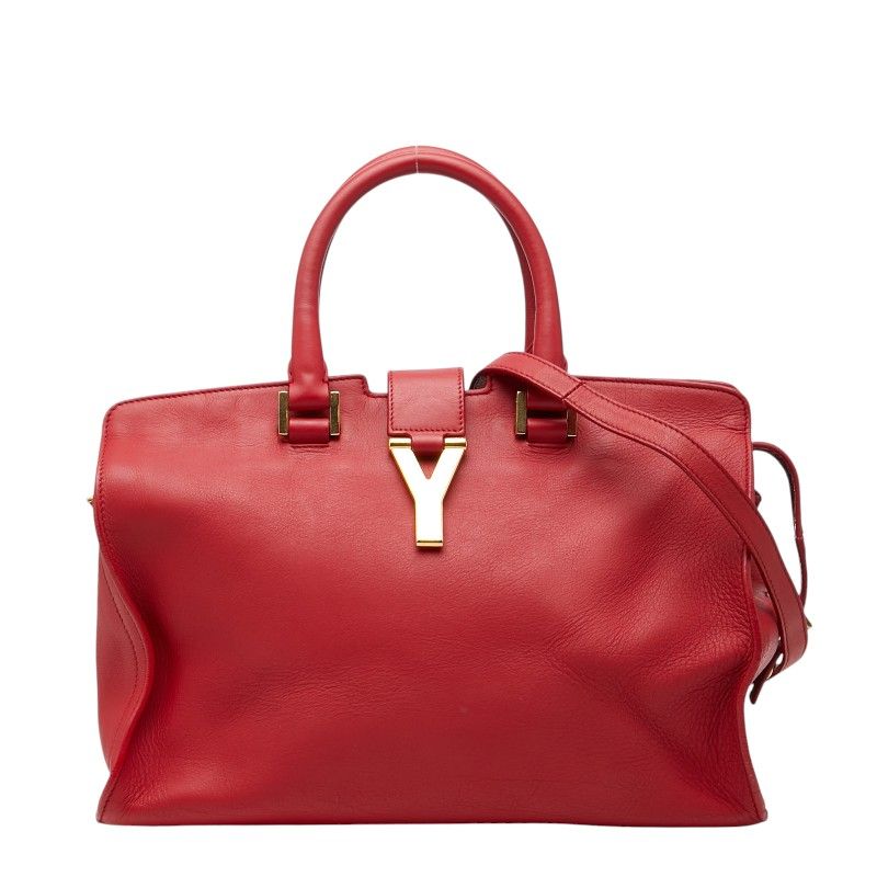 サンローラン Yライン プチカバス ハンドバッグ ショルダーバッグ 2WAY 311210 527411 レザー レディース SAINT LAURENT【1-0275178】