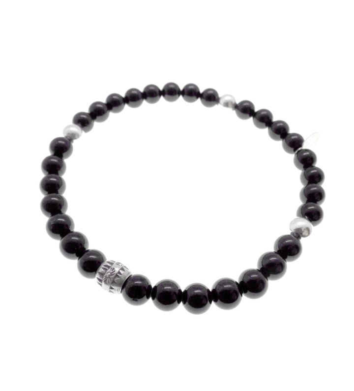 ワン ハンドレッド エム レイディアス ONE HUNDRED M RADIUS 【 6mm Black tourmaline bracelet 】6mm ブラックトルマリン ブレスレッド　50888