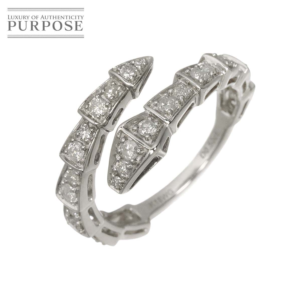 リング 12号 ダイヤ 0.50ct K18 WG ホワイトゴールド 750 指輪 Diamond Ring 90329923
