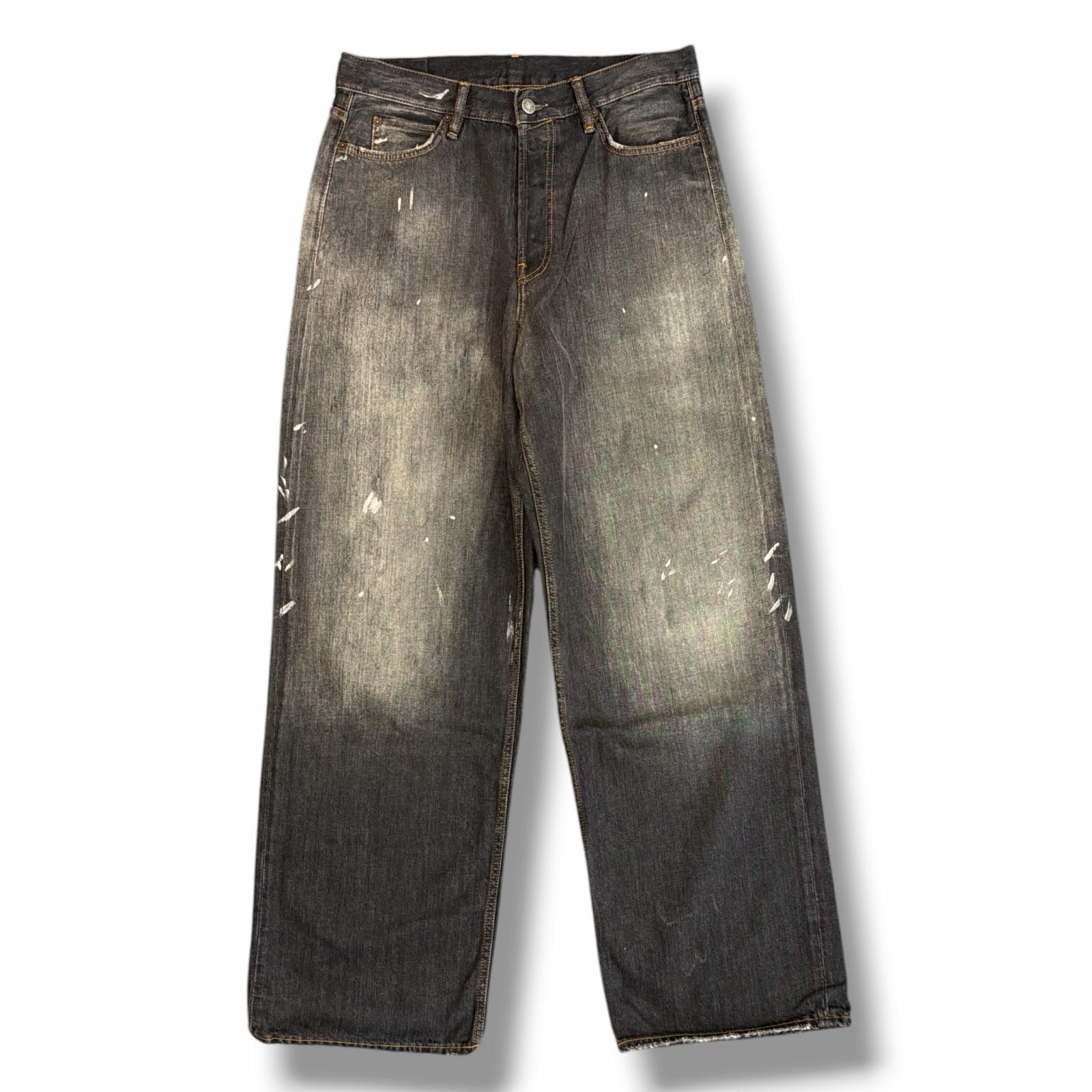 参考上代124300円 未使用 ACNE STUDIOS 25AW 1981 U Vintage ヴィンテージデニムパンツ アクネストゥディオズ 1981U ブラック L （16315M）