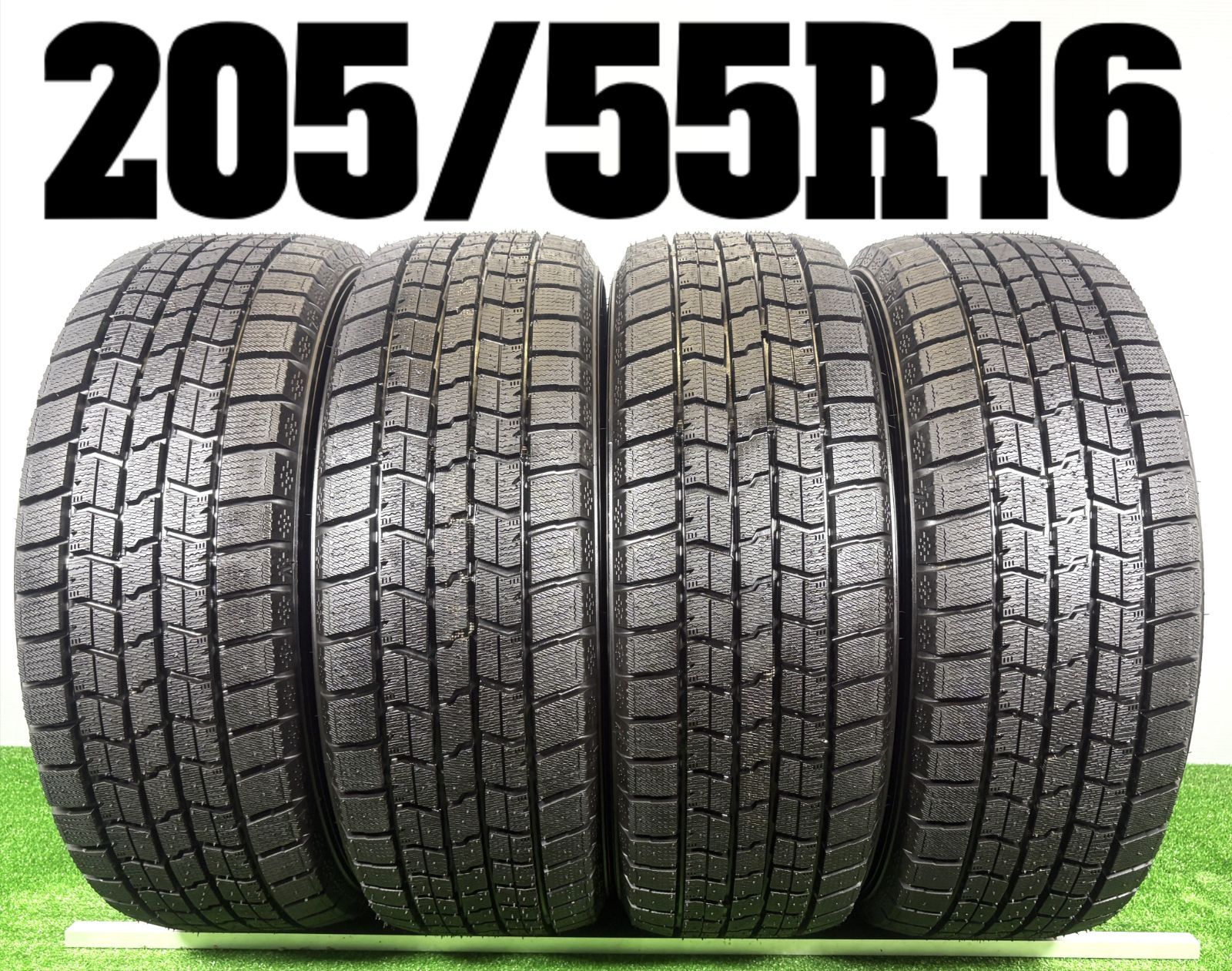 送料無料★205/55R16 グッドイヤー ICENAVI 7 2025年製 4本 冬 タイヤ スタッドレス 中古 TB1288