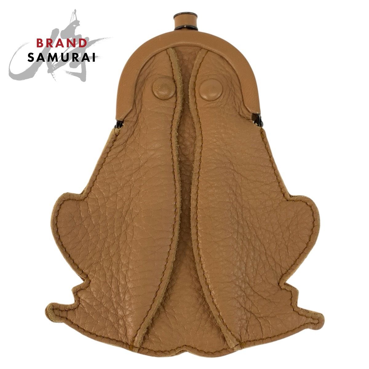 BOTTEGA VENETA　ケース　カエル型 美品 BOTTEGAVENETA ボッテガヴェネタ カエル ブラウン レザー コイン