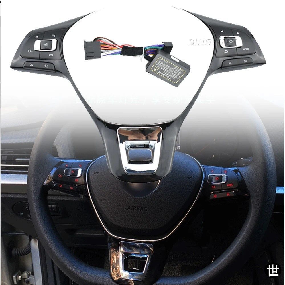 VW MK6 ゴルフ 7 ポロ 2014-2019 ジェッタ 2017-2019 用 マルチファンクションステアリングホイールボタンスイッチ ボリュームボタン オー