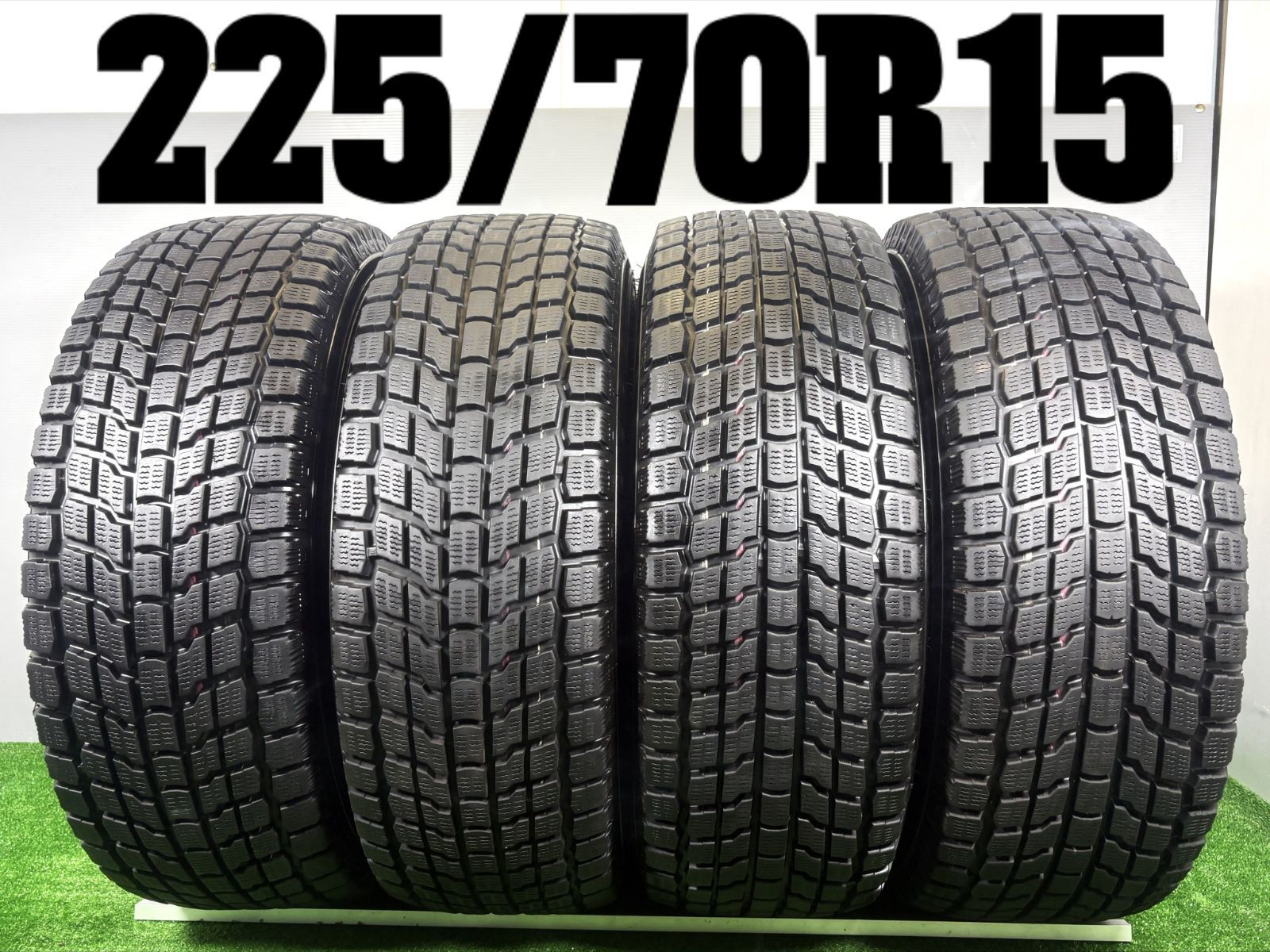 送料無料★225/70R15 ヨコハマ GEOLANDERI/T 2022年製 4本 冬 タイヤ スタッドレス 中古 TB1289