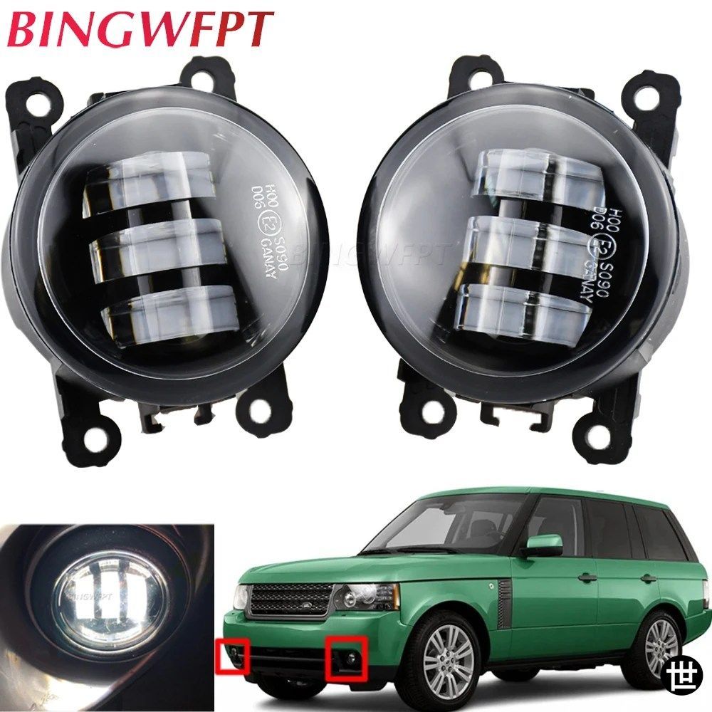 ランドローバー レンジローバー ディスカバリー III L322 2010 2011 2012 用 2 個 車用レンズ LED フォグランプ DRL デイタイム ランプ