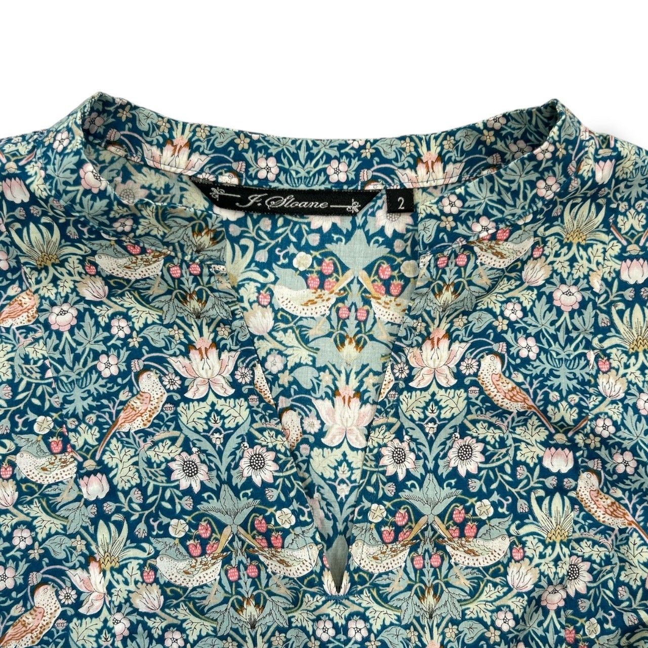 J.sloane ジェイスローアン LIBERTY ノースリーブワンピース シャツ