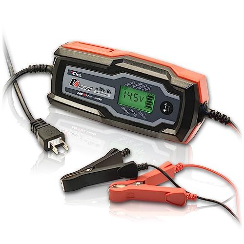 R◆シエル(CIEL) D4 power 全自動 バッテリー充電器 パルス充電 リチウム対応 10ステップ 6V/12V 車・バイク 出力電流4A CL-D4 bef95949