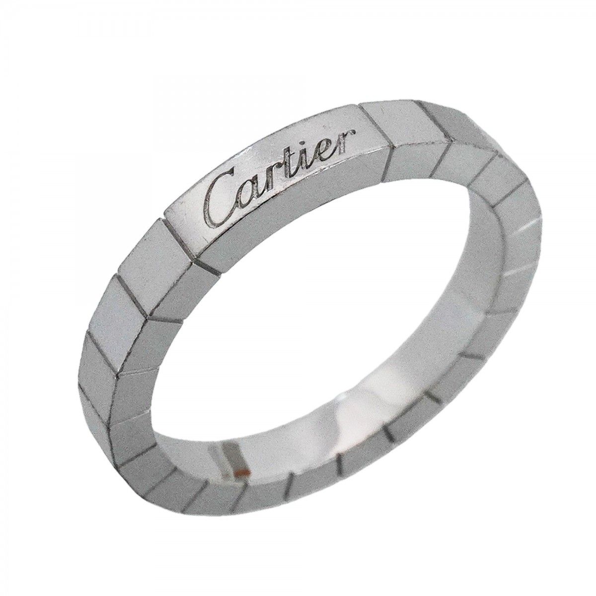 【6jfb0058】カルティエ リング ラニエール K18WG ホワイトゴールド ＃59【中古】メンズ