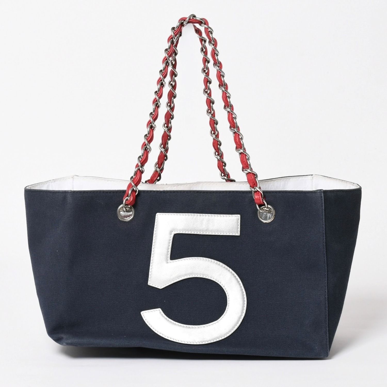 CHANEL シャネル No.5 ココマーク チェーントートバッグ A18644